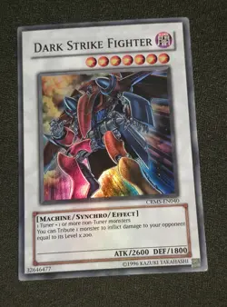 Yugioh TCG Dark Strike Fighter CRMS-EN040 Super Rare MP - Image 1