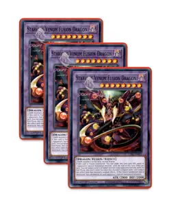 Yugioh! Starving Venom Fusion Dragon LDS3-EN073 (Common) 1st Ed 3x "Predaplant S - Image 1