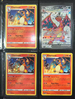 Pokemon TCG 4x Charizard card Lot NM condition - Image 1