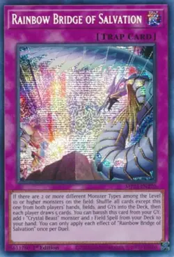 Yugioh! LP Rainbow Bridge of Salvation - MP22-EN270 - Prismatic Secret Rare - 1s - Image 1