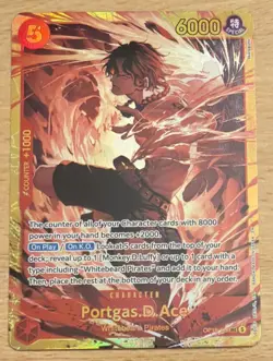 One Piece TCG Portgas D. Ace OP16-118 SEC The Time of Battle - English - Image 1