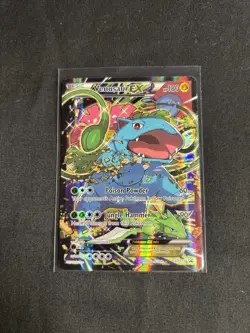 Pokemon TCG Venusaur EX Black Star Promo Full Art Holo Card XY123 - Image 1