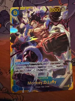 Monkey.D.Luffy (118) OP11-118 Secret Rare A Fist of Divine Speed One Piece NM - Image 1
