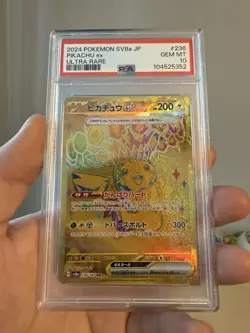 PSA 10 Pikachu ex UR 236/187 Terastal Festival ex SV8a Pokemon Card Japanese - Image 1