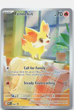 Fennekin 080 Holo Promo ME: Mega Evolution Promo Pokemon Near Mint - Image 1