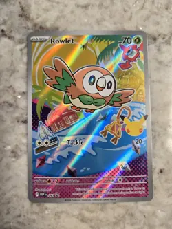 Rowlet 043 Me: Mega Evolution Promo Holo Pokemon 30th Anniversary NM - Image 1