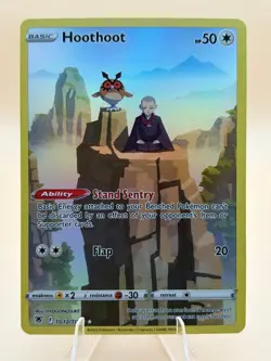 Hoothoot TG12/TG30 Holo Astral Radiance Trainer Gallery Pokemon NM - Image 1