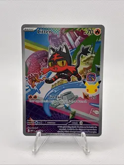 Pokemon TCG Pokemon Litten #044 Black Star Promo First Partner Collection - Image 1