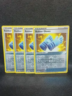 Rubber Gloves [4x] Reverse 156/203 NM Sword & Shield Evolving Skies Pokemon TCG - Image 1