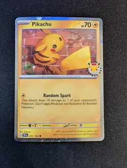 Pikachu 51/162 Stamped 2026 Pokemon Day 30th Anniversary Promo - Image 1