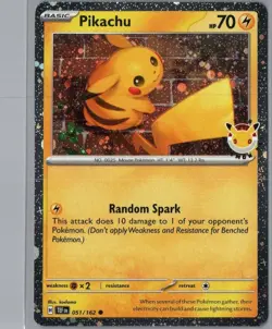 Pikachu (Pokemon Day 2026) 051/162 Holo Pokemon Near Mint - Image 1