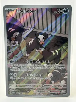 The Pokemon Company Houndour 204/197 SV03 Obsidian Flames Basic 50 HP Holo ENG - Image 1
