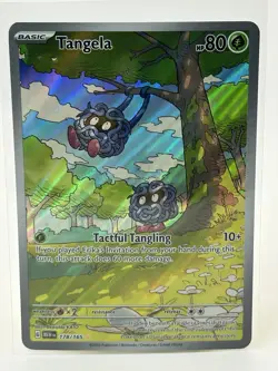 The Pokemon Company Tangela SV151 178/165 Basic 80 HP Full Art Holo ENG IR - Image 1