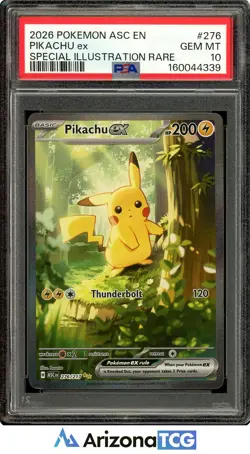 Pokemon 2026 Pikachu ex 276/217 SIR Ascended Heroes GEM MINT PSA 10 - Image 1