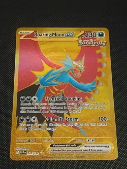 Roaring Moon EX 262/182 Paradox Rift Hyper Rare Holo Pokemon Card NM - Image 1