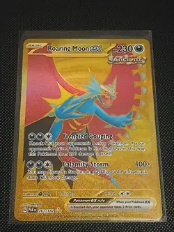 Roaring Moon EX 262/182 Paradox Rift Hyper Rare Holo Pokemon Card NM - Image 3