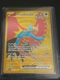 Roaring Moon EX 262/182 Paradox Rift Hyper Rare Holo Pokemon Card NM - Image 5