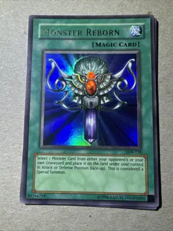 Yu-Gi-Oh! TCG Monster Reborn LOB-118 Unlimited Ultra Rare - Image 1