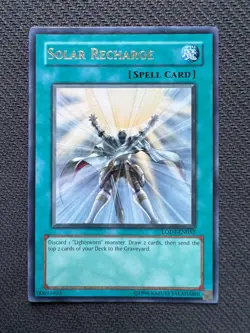 Yugioh Solar Recharge Unlimited Edition Ultra Rare LODT-EN052 NM - Image 1
