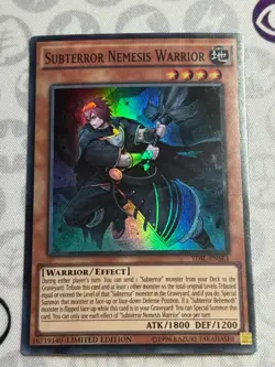 Subterror Nemesis Warrior - TDIL-ENSE3 - Super Rare (NM) - Yugioh - Image 1
