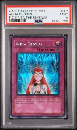2004 Yu-Gi-Oh! Aqua Chorus PCK Limited Edition Secret Rare PSA 9 - Image 1