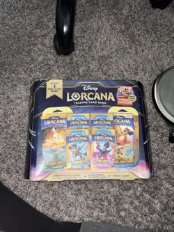 Disney Lorcana Trading Card Game 2 Decks 4 Booster Packs 1 Promo Card Sealed - Image 1