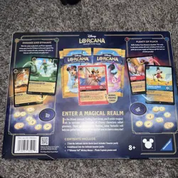 Disney Lorcana Trading Card Game 2 Decks 4 Booster Packs 1 Promo Card Sealed - Image 2
