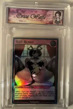 Custom Yugioh Waifu Card “Slut Bunny” NSFW 18+ Uncensored Holographic 💕 - Image 3