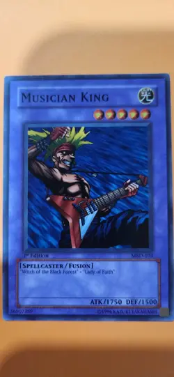Yu-Gi-Oh! Musician King Card Spellcaster Fusion 1st Edition Mrd-103 Vintage - Image 1