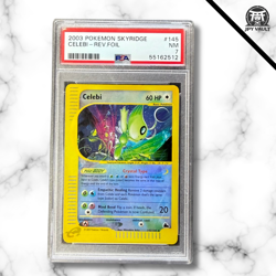 Pokemon Card English - Celebi Crystal Reverse #145 - Skyridge - PSA 7 NM - Image 1