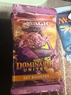 MTG Dominaria United Set Booster Pack Factory Sealed 15 Cards - Image 1