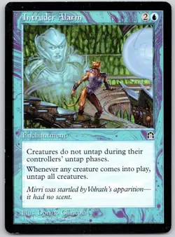 Intruder Alarm Rare Stronghold Magic: The Gathering Lightly Played - Image 1