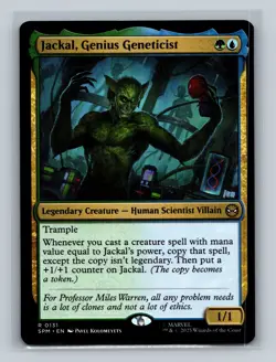 MTG - Jackal, Genius Geneticist - 131 - Marvel's Spider-Man - - Rare - NM - Image 1