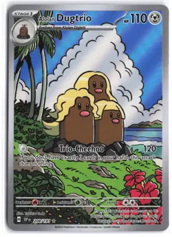Alolan Dugtrio 208/191 Illustration Rare Surging Sparks Pokemon NM - Image 1
