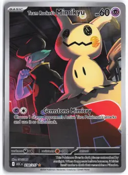 Team Rocket's Mimikyu 238/217 Illustration Rare Ascended Heroes Pokemon NM - Image 1