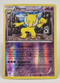 Hypno Pokemon Card 36/111 XY - Furious Fists Reverse Holo TCG Negishi Psychic - Image 1