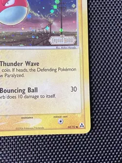 Voltorb 68/92 Legend Maker Stamped Reverse Holo Pokemon TCG With Swirl🌀LP+ - Image 4
