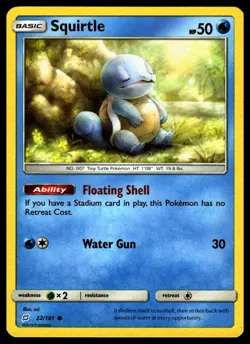 Squirtle (22) #22/181 SM - Team Up Lightly played - Pokemon Card - Image 1