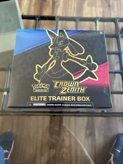Pokemon Sword & Shield Crown Zenith Elite Trainer Box ETB New Minor Rips - Image 1