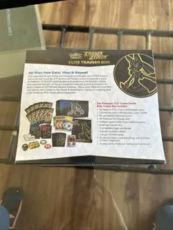 Pokemon Sword & Shield Crown Zenith Elite Trainer Box ETB New Minor Rips - Image 2