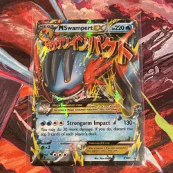 Pokemon TCG M Swampert EX XY87 XY Promo Holo Mega EX 220 HP English - Image 1