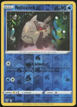 Relicanth 040/189 LP Darkness Ablaze Uncommon Reverse Holo Pokemon - Image 1