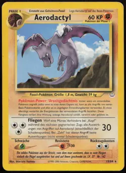 Aerodactyl 15/64 HP Neo Revelation Rare Unlimited Pokemon - Image 1