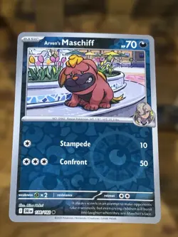 Arven's Maschiff Reverse Holo - 138/182 - Destined Rivals Pokemon Card - Image 1