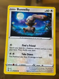 Bunnelby 214/264 Fusion Strike Pokemon Card - Image 1