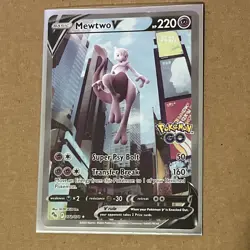 Pokemon Mewtwo V (Alternate Full Art) 072/078 Pokemon GO MINT - Image 1