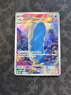 Pokemon TCG Wailord Illustration Rare Full Art Holo 162/159 SV09 English - Image 1