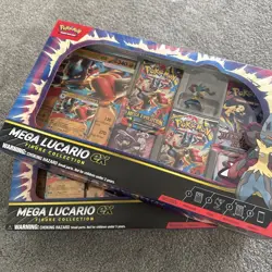 X2 Pokemon TCG: Mega Lucario ex Premium Figure Collection Box - Sealed - Image 1