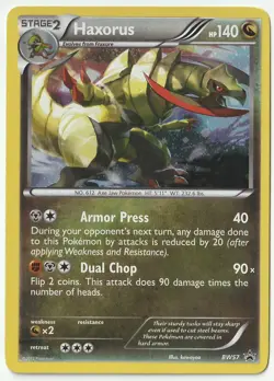 2012 Pokemon Black Star Promo Haxorus BW57 Holo Pokemon TCG/ LP - Image 1