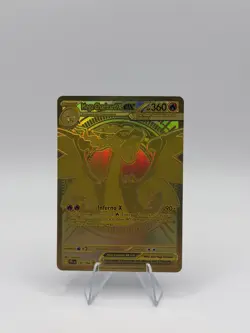 🔥 Mega Charizard X ex 130/094 Gold Pokemon Phantasmal Flames Holo, NM💎 - Image 1
